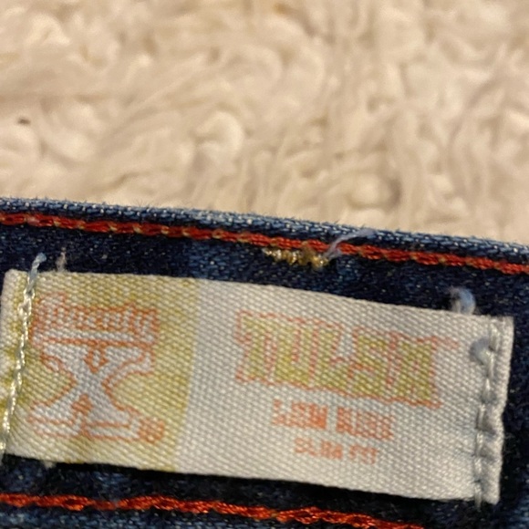 Vtg Wrangler Twenty X Tulsa Jeans Womens Size 9 10 32x35 slot hem 0323 - Picture 3 of 10